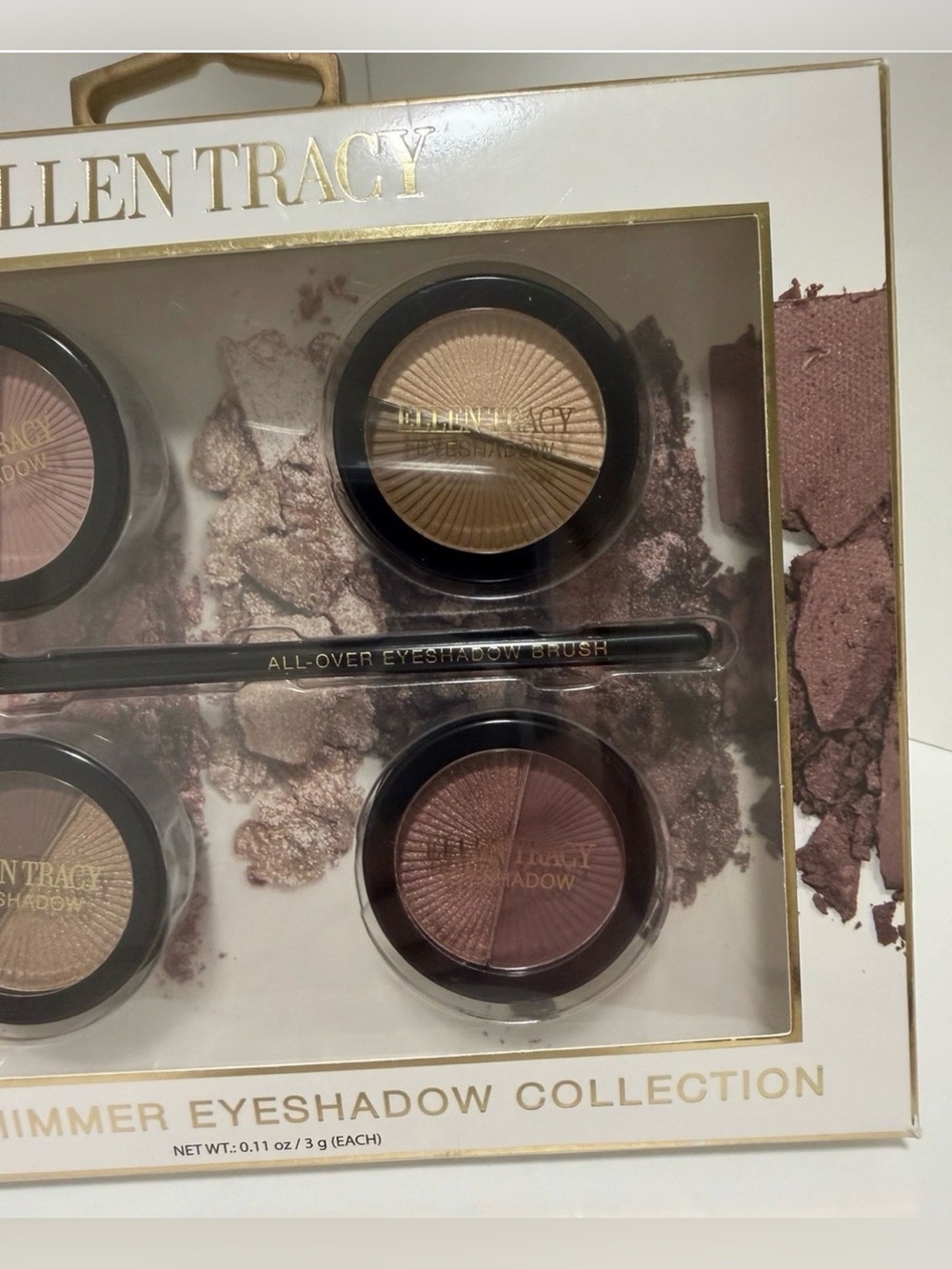 Ellen Tracy Neutral Eyeshadow Set - Brown, Taupe & Pink Shades - Picture 2 of 3
